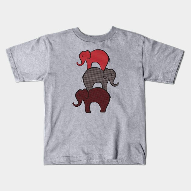 Alabama Elephants Kids T-Shirt by candhdesigns